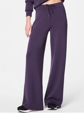 Spanx Air Essential Purple Wide Leg Pants Size XL NEW
